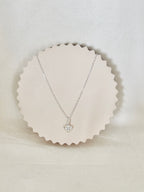Collier Coeur Jade Argent