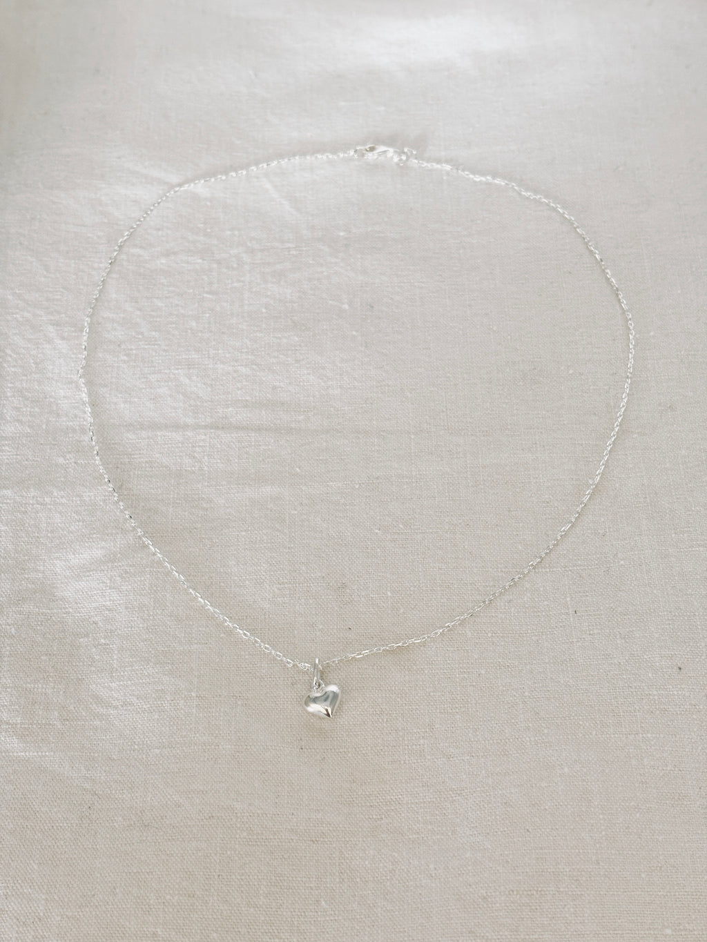 Collier Coeur Jade Argent