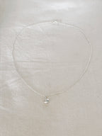 Collier Coeur Jade Argent