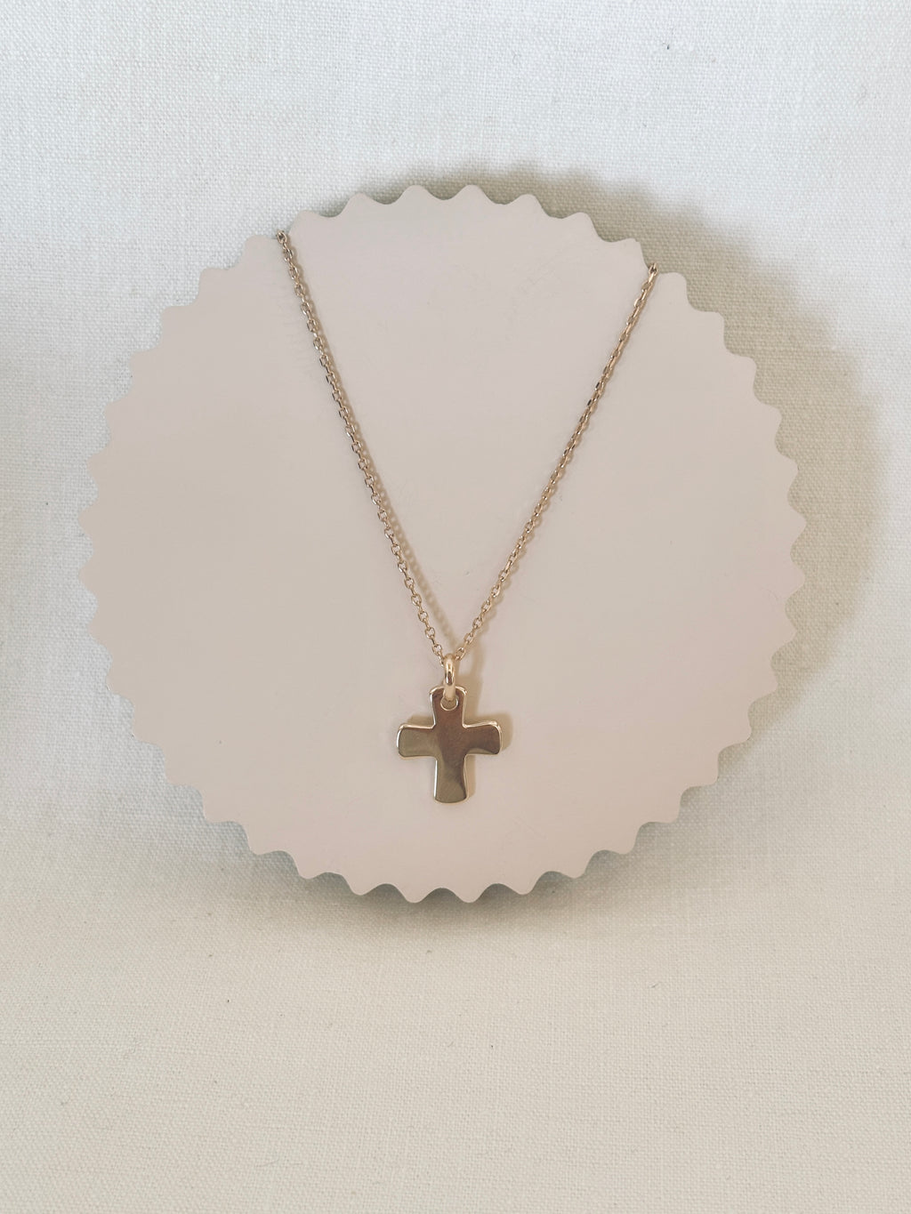 Collier Croix Épaisse Candice Plaqué Or