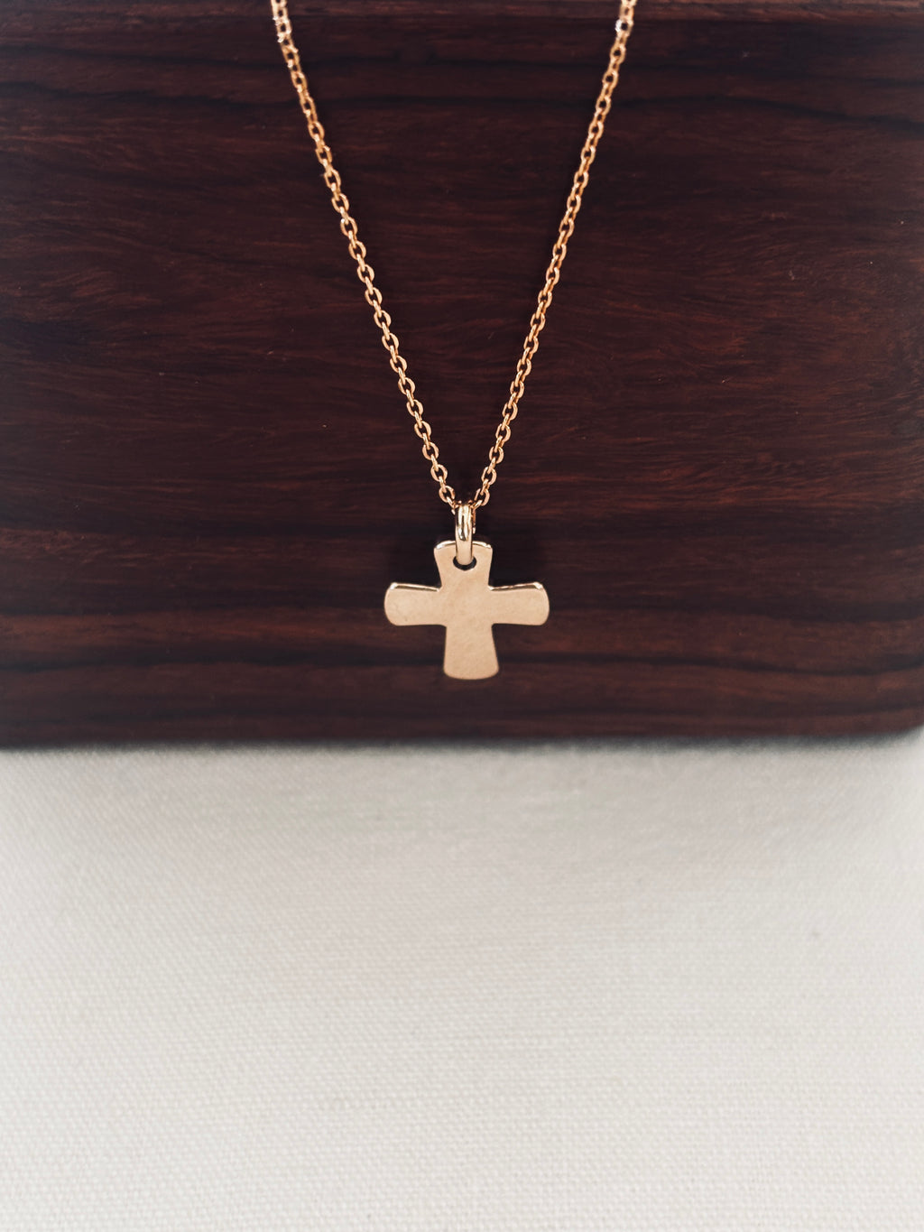 Collier Croix Épaisse Candice Plaqué Or