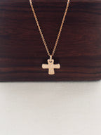 Collier Croix Épaisse Candice Plaqué Or