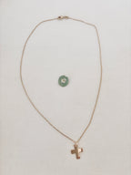 Collier Croix Épaisse Candice Plaqué Or
