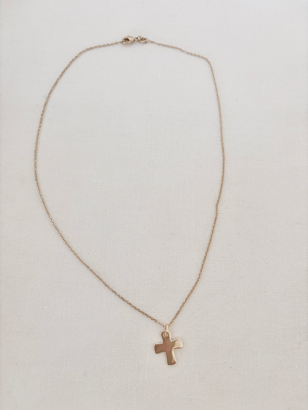 Collier Croix Épaisse Candice Plaqué Or