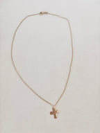 Collier Croix Épaisse Candice Plaqué Or
