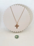 Collier Croix Épaisse Candice Plaqué Or