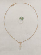 Collier Croix Fine Célie Plaqué Or