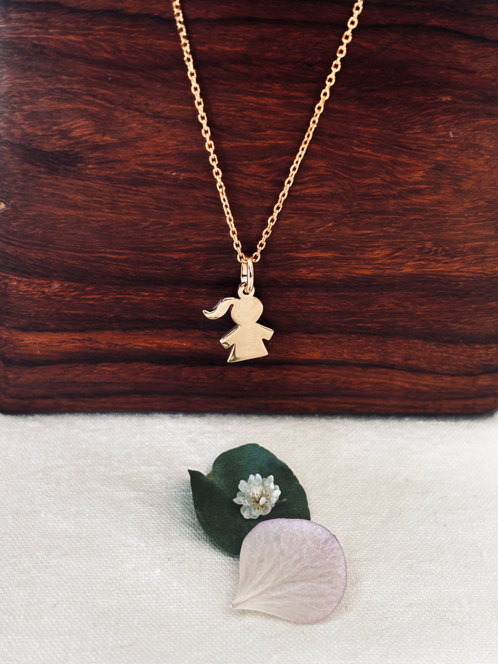 Pendentif Fillette Juliette Plaqué Or