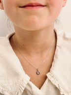 Collier Lettre Médaille Gabriel Argent
