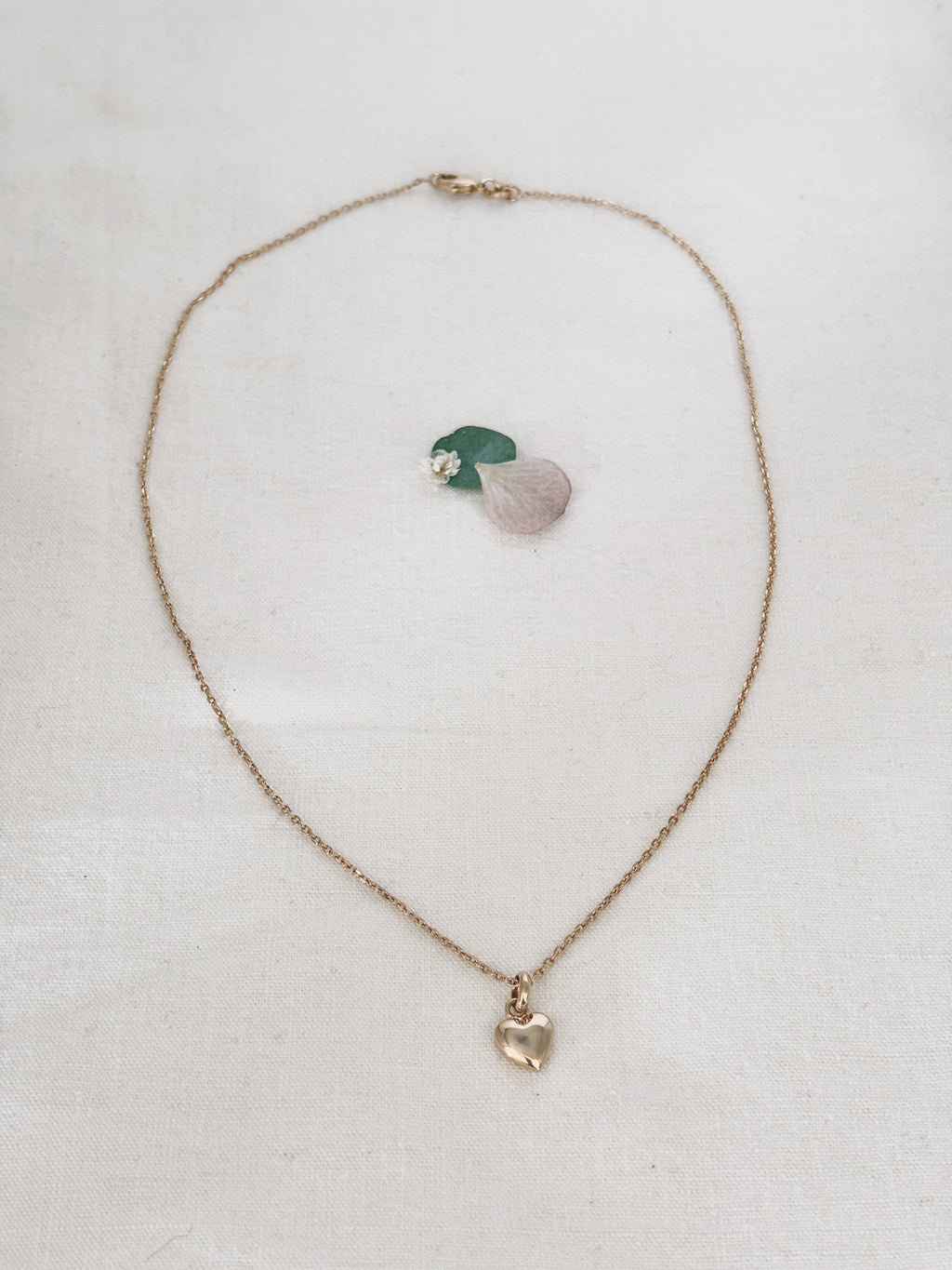 Collier Coeur Jade Plaqué Or