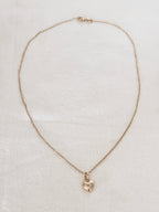 Collier Coeur Jade Plaqué Or