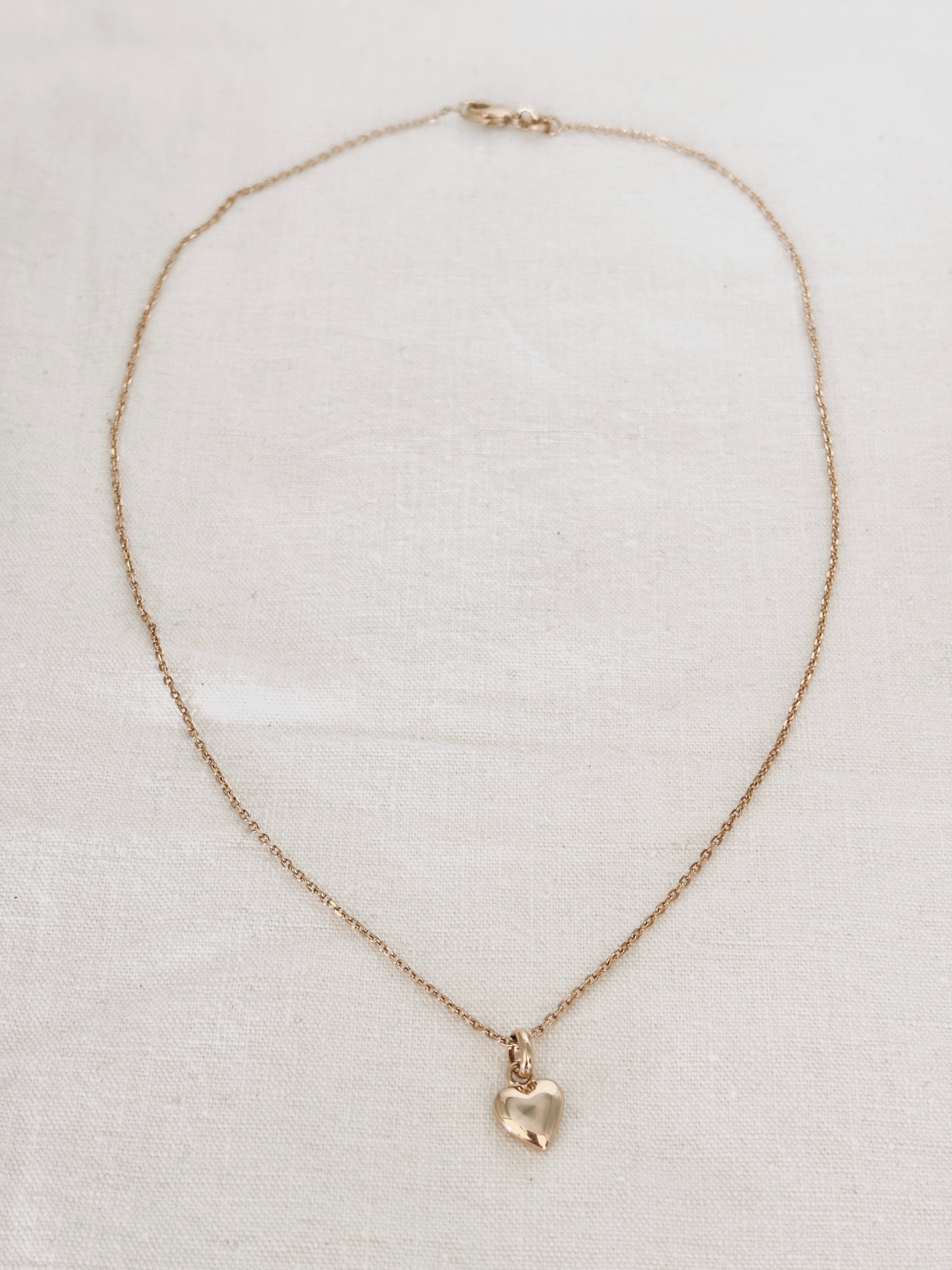 Collier Coeur Jade Plaqué Or