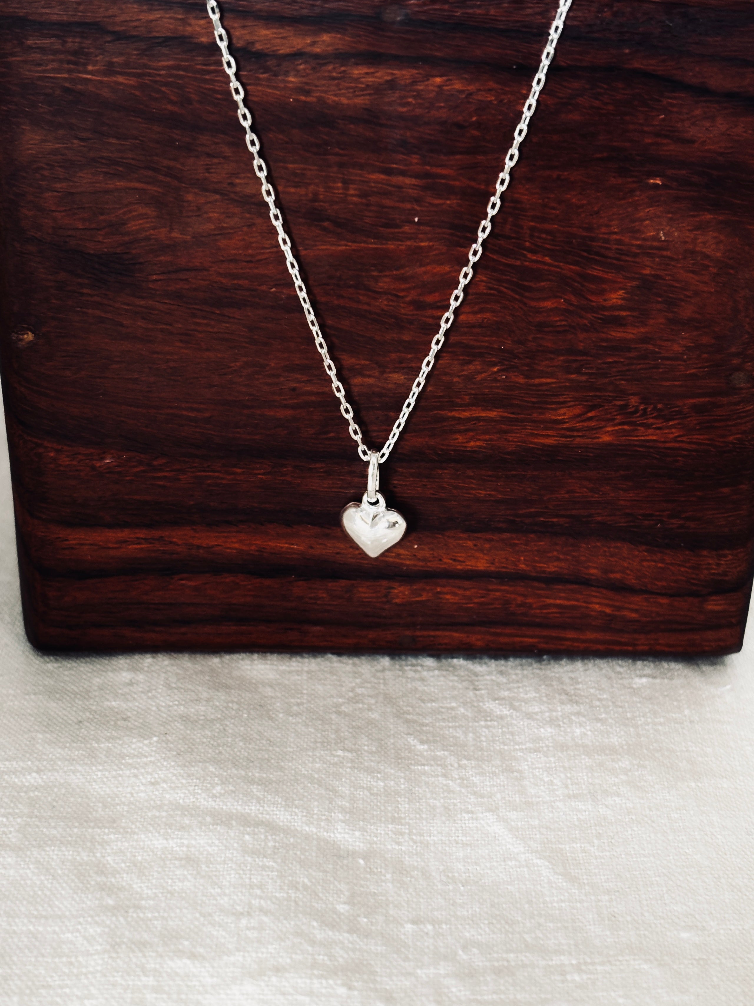 Collier Coeur Jade Argent