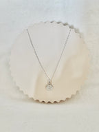 Collier Lettre Médaille Gabriel Argent