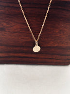 Collier Lettre Médaille Gabriel Plaqué Or