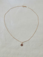 Collier Lettre Médaille Gabriel Plaqué Or
