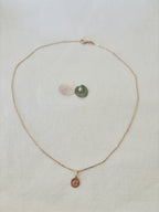 Collier Lettre Médaille Gabriel Plaqué Or