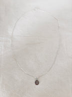 Collier Lettre Médaille Gabriel Argent