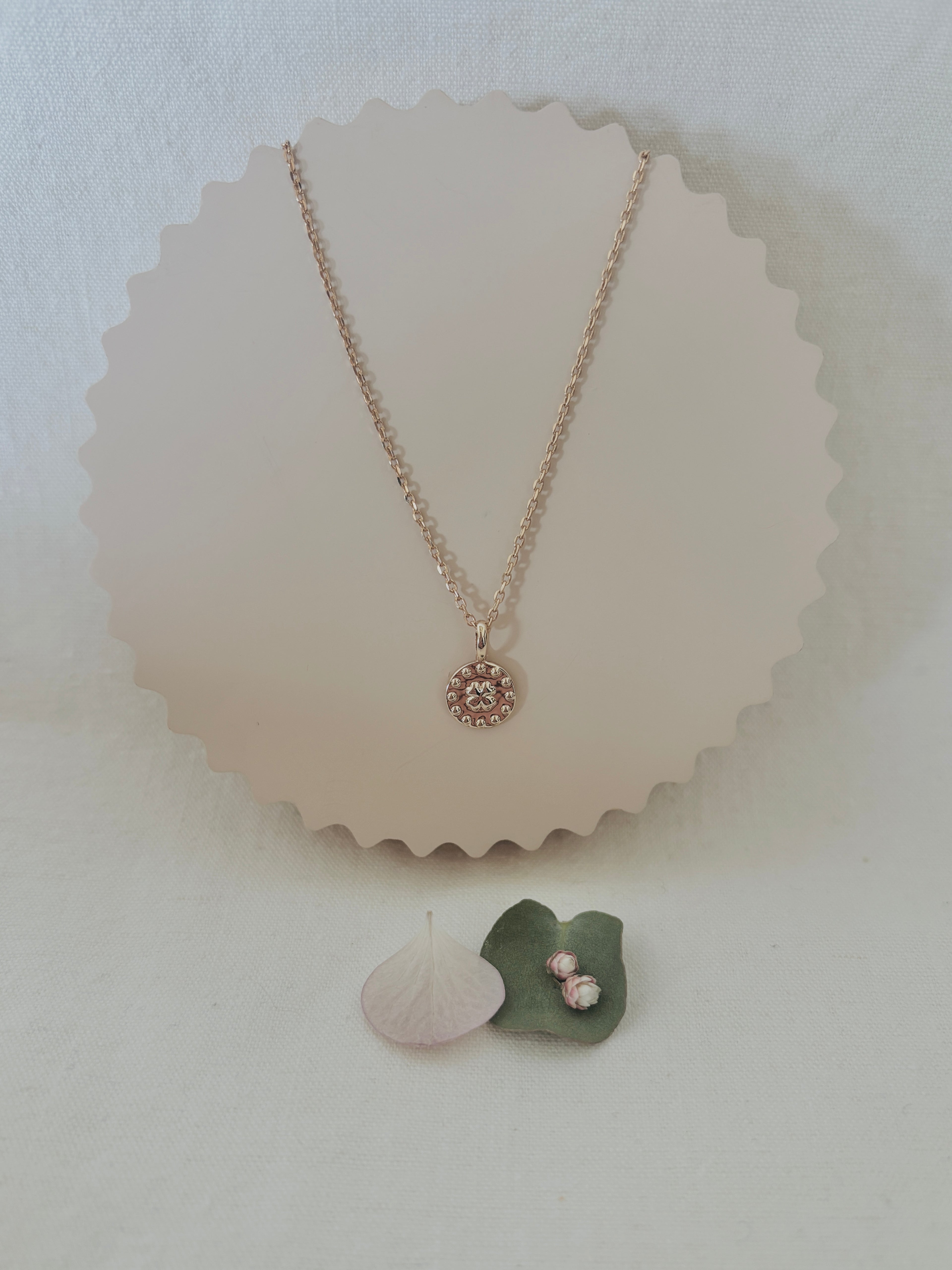 Collier Trèfle Thaïs Plaqué Or