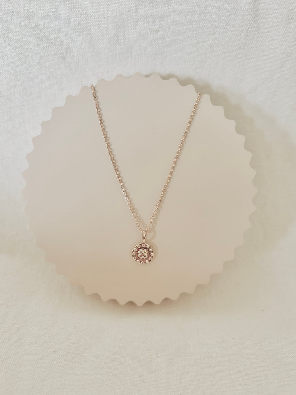 Collier Trèfle Thaïs Plaqué Or
