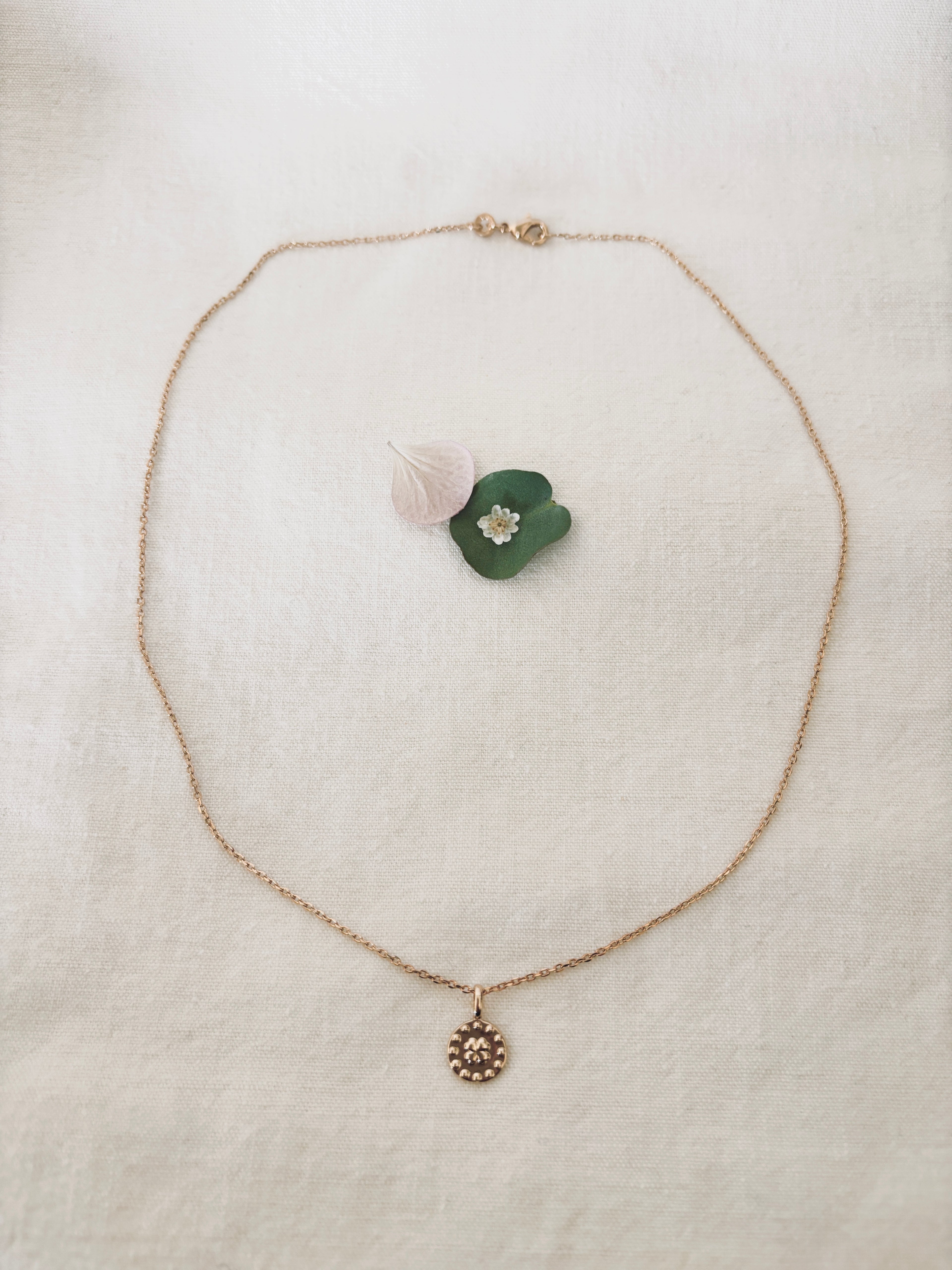 Collier Trèfle Thaïs Plaqué Or