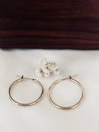 Boucles d'Oreilles Créoles Lou 20 mm Plaqué Or