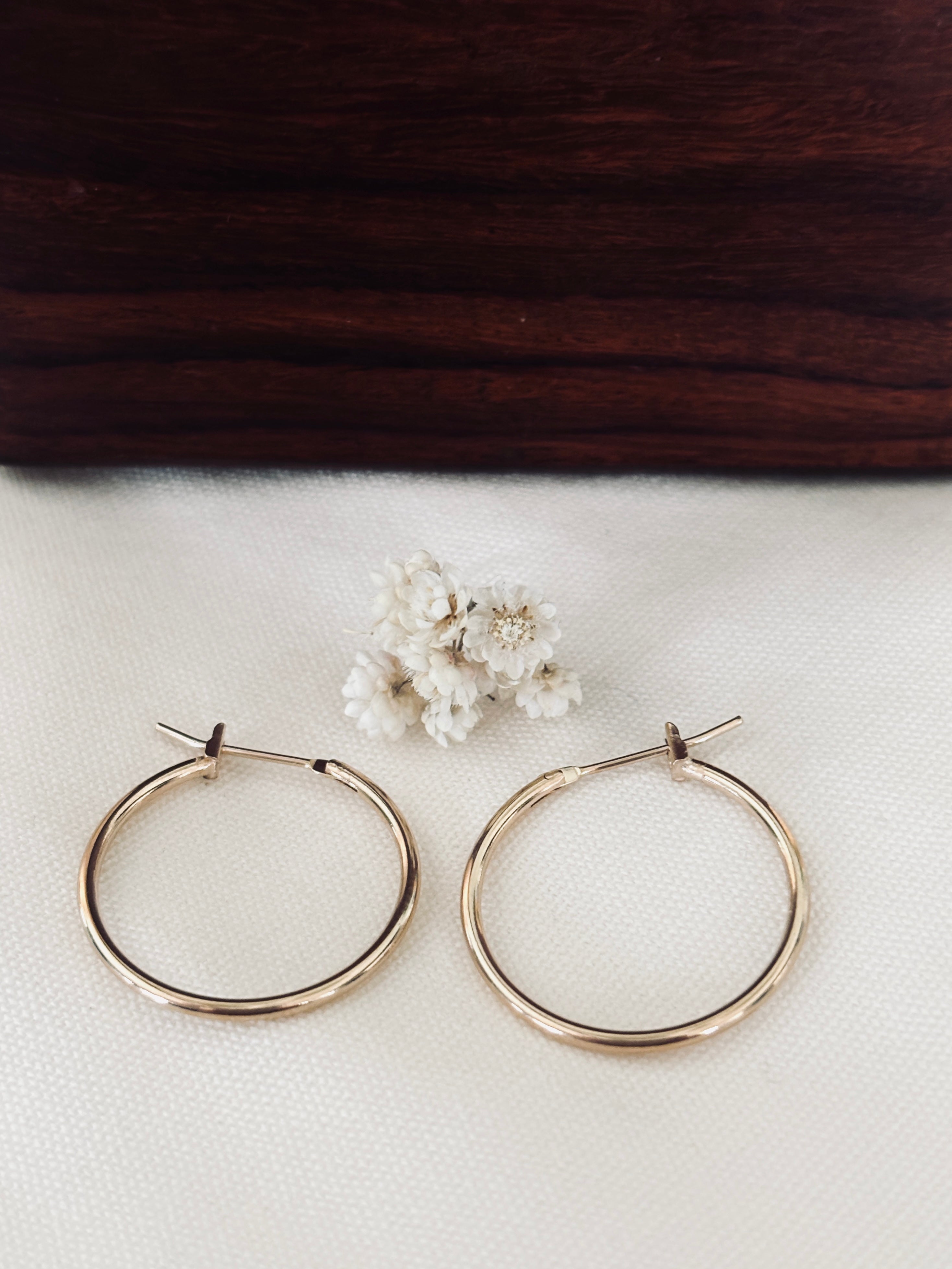 Boucles d'Oreilles Créoles Lou 20 mm Plaqué Or