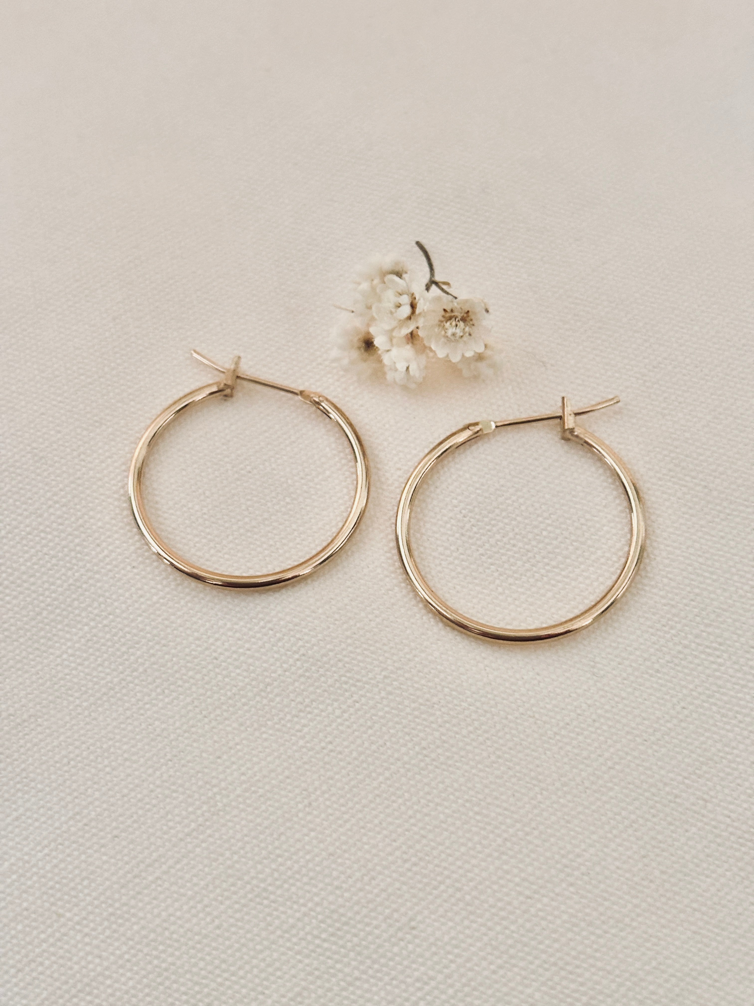 Boucles d'Oreilles Créoles Lou 20 mm Plaqué Or