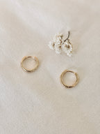 Boucles d'Oreilles Créoles Mini Hortense Plaqué Or