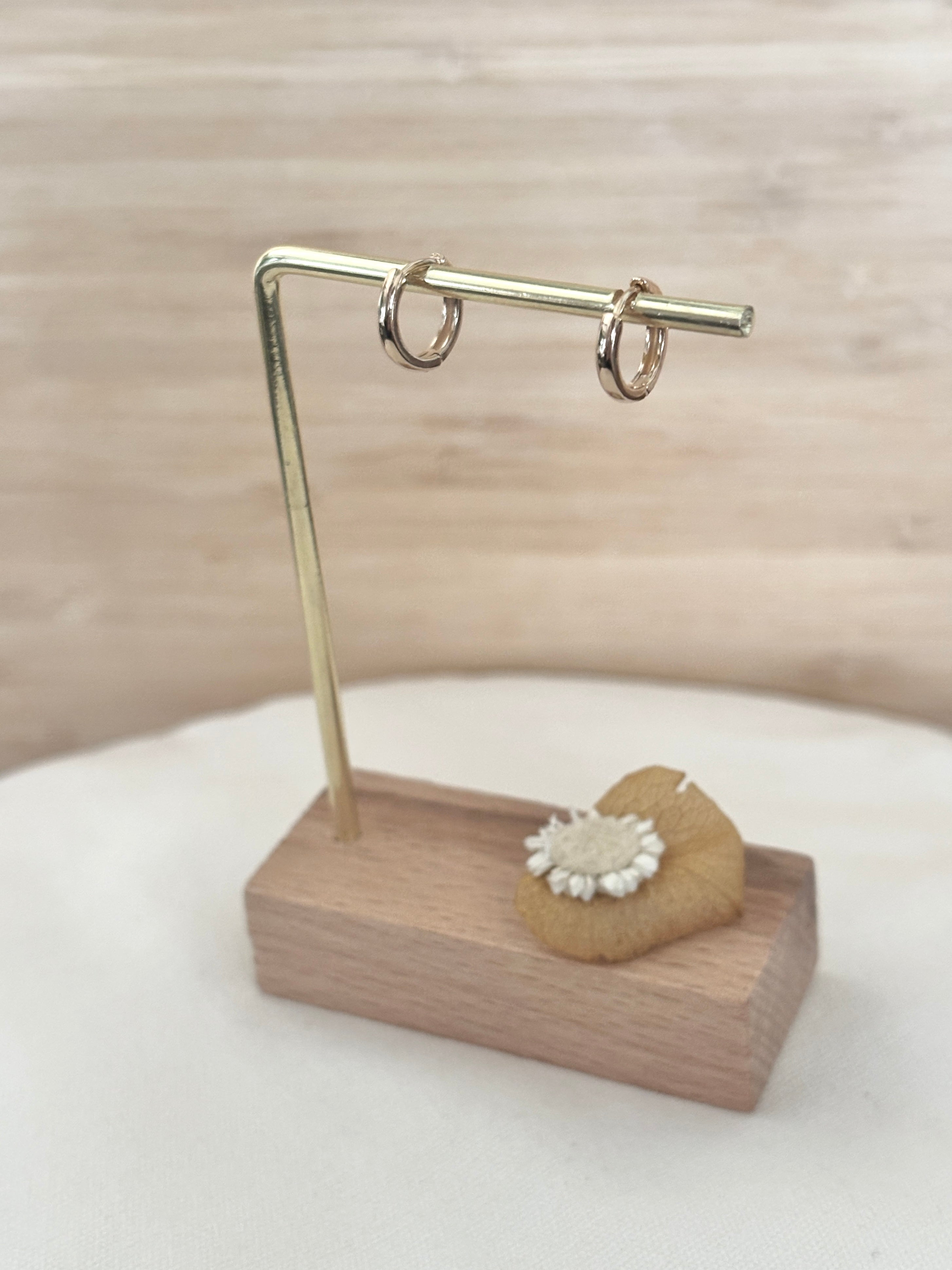 Boucles d'Oreilles Créoles Mini Hortense Plaqué Or