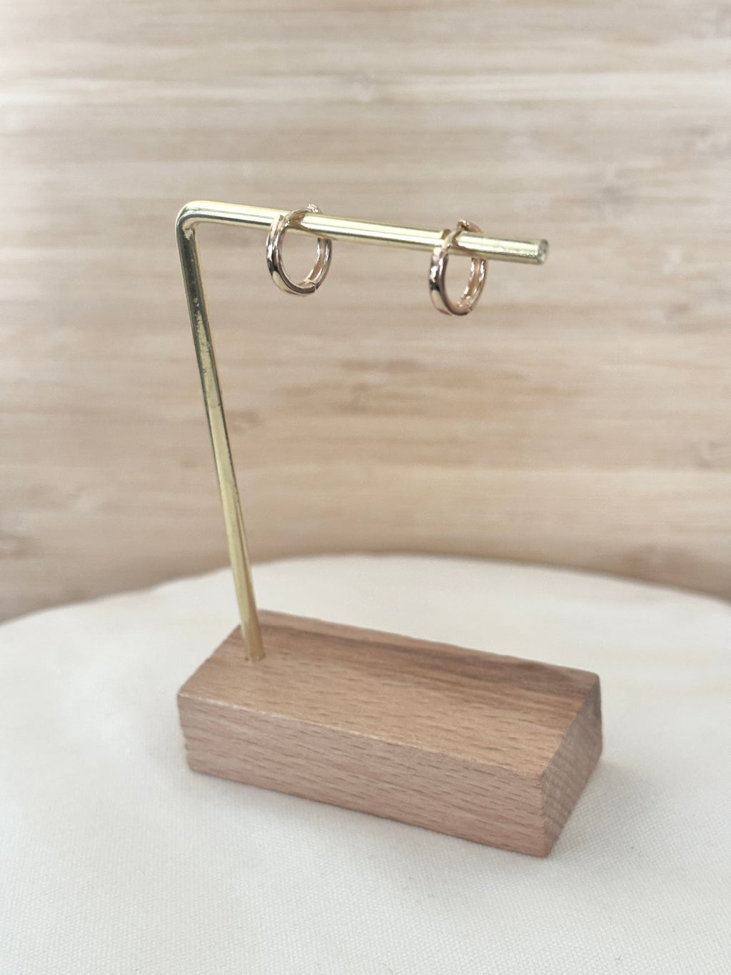 Boucles d'Oreilles Créoles Mini Hortense Plaqué Or