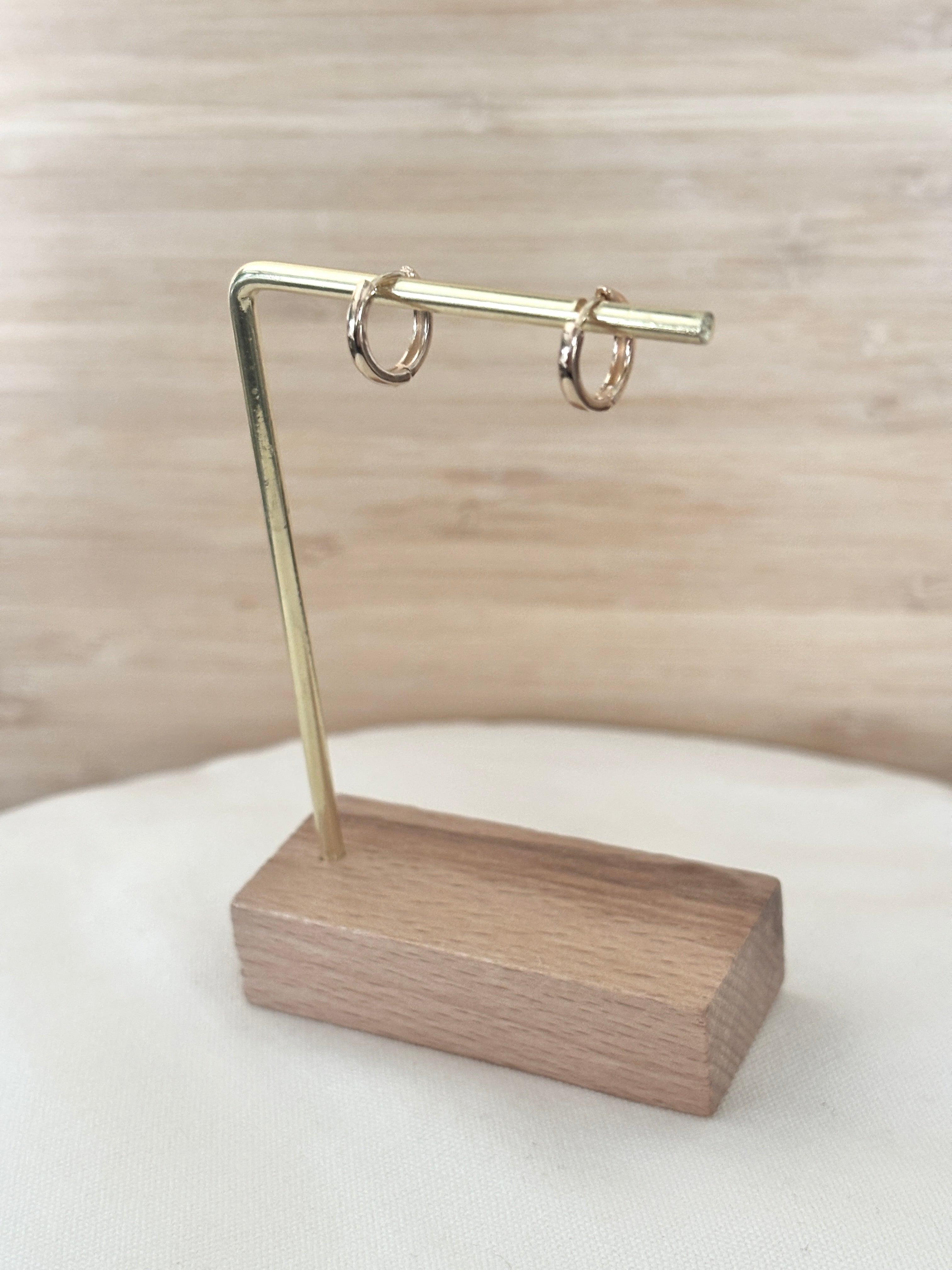 Boucles d'Oreilles Créoles Mini Hortense Plaqué Or