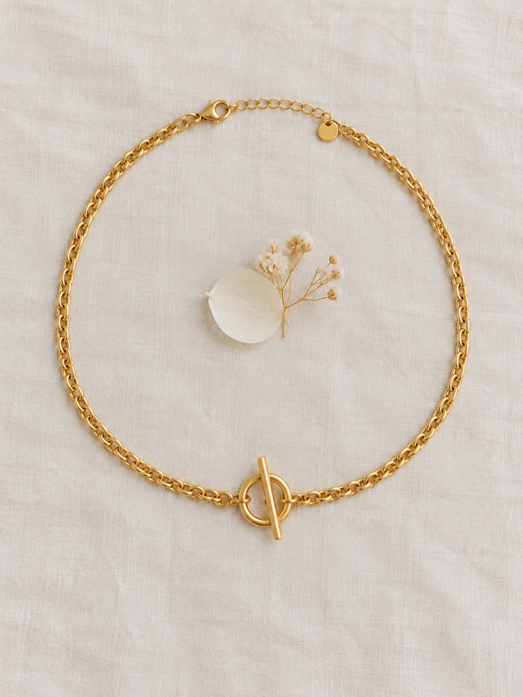Collier Chaine Vintage Gisèle Acier PVD
