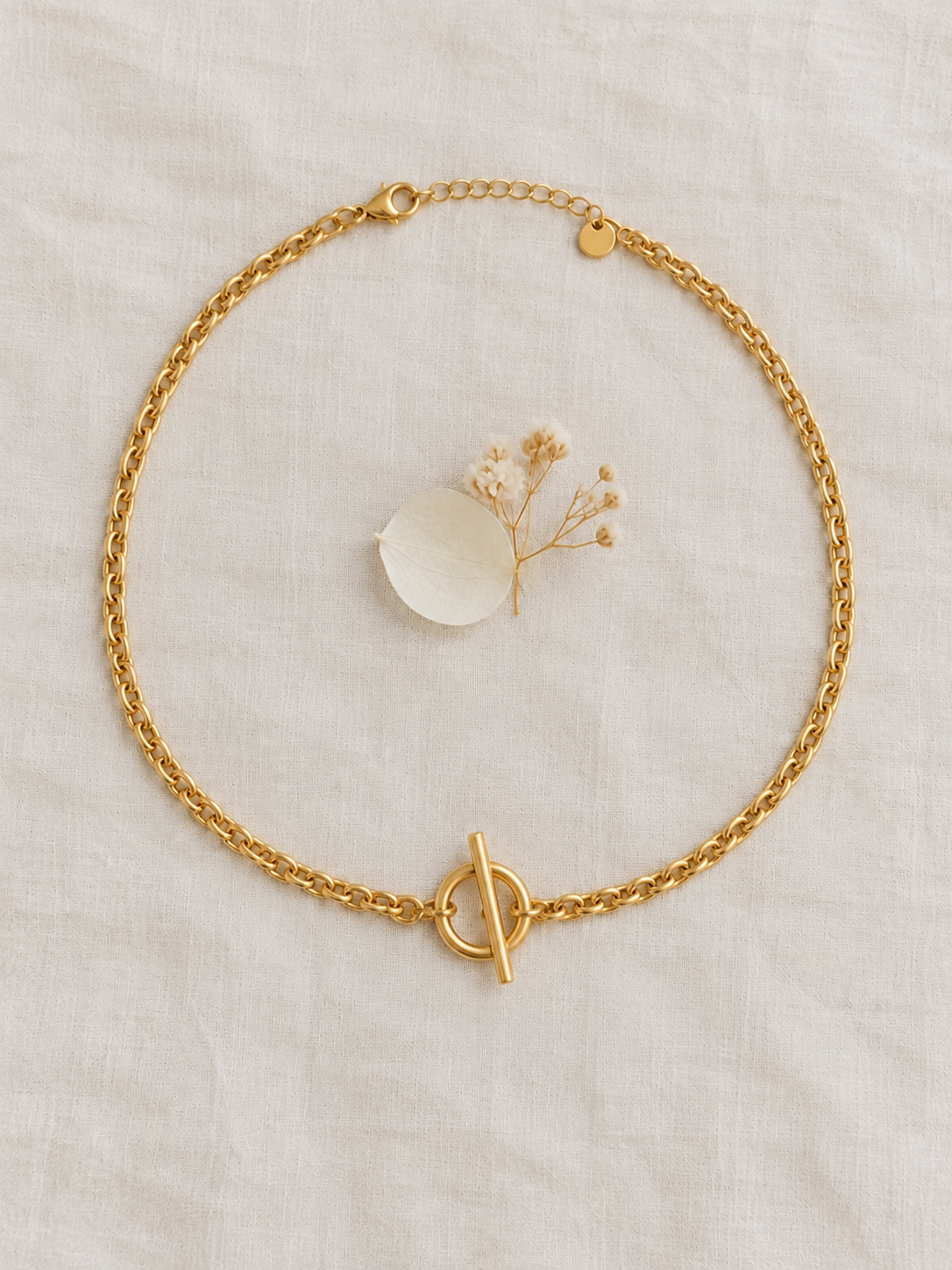 Collier Chaine Vintage Gisèle Acier PVD