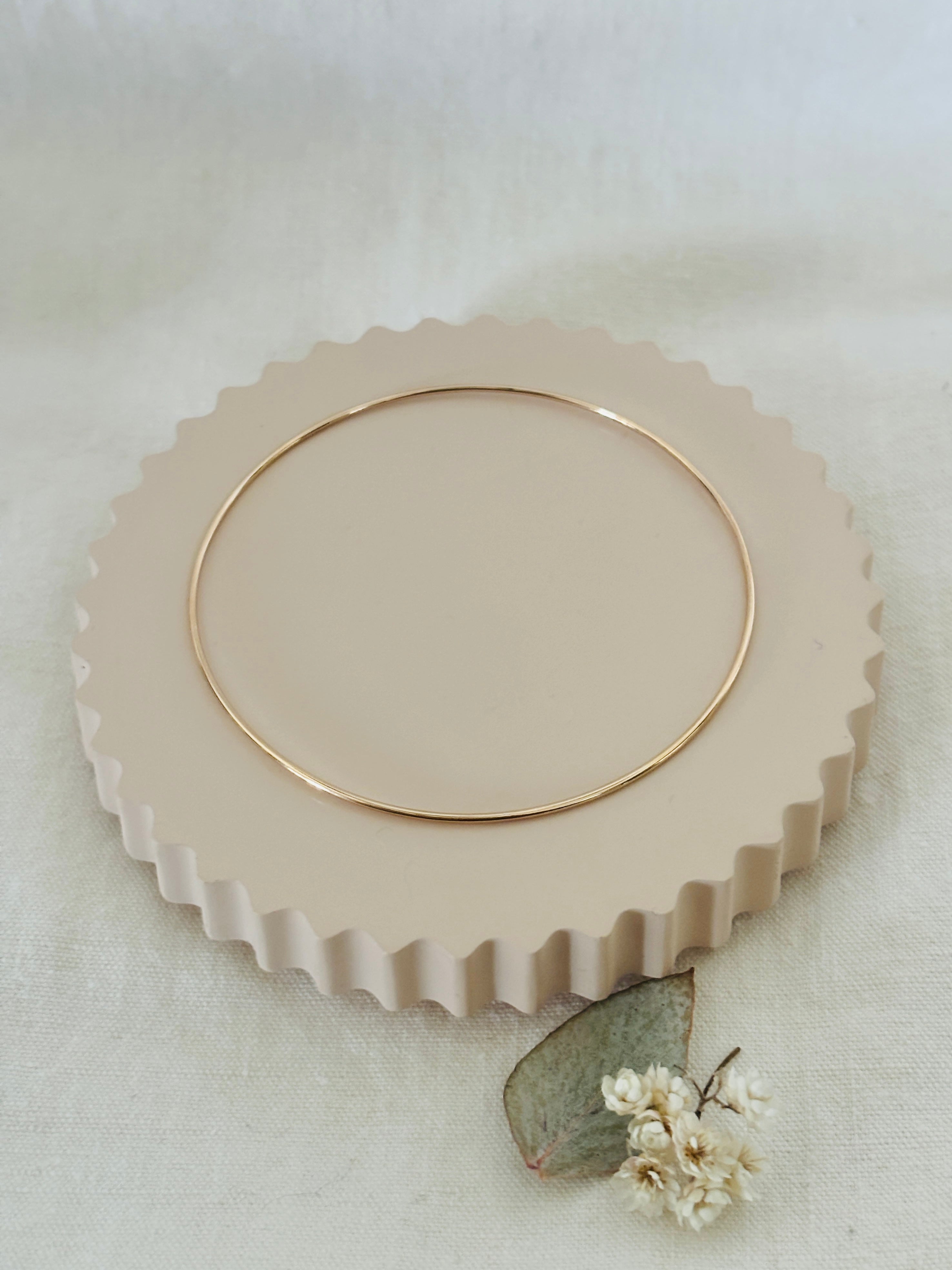 Bracelet Jonc Fin Alice Plaqué Or