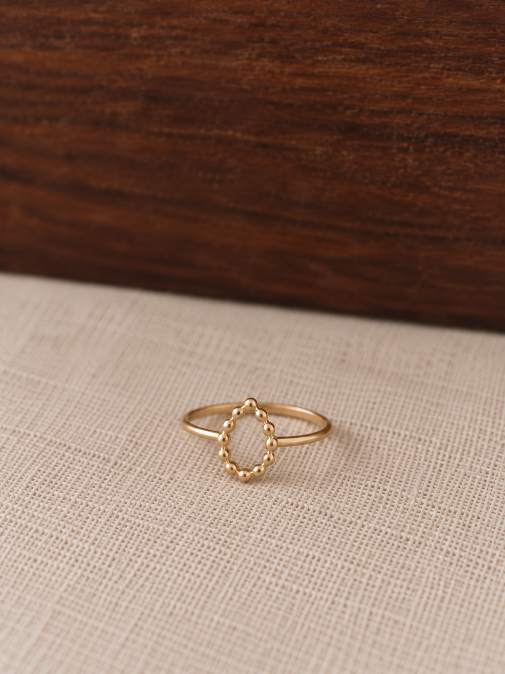 Bague Goutte Ajourée Léna Acier PVD