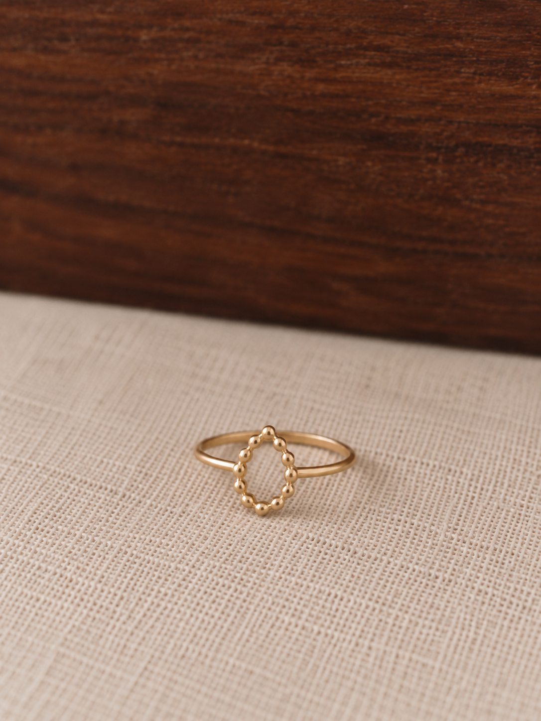 Bague Goutte Ajourée Léna Acier PVD