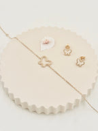 Bracelet Papillon Ajouré Suzon Plaqué Or