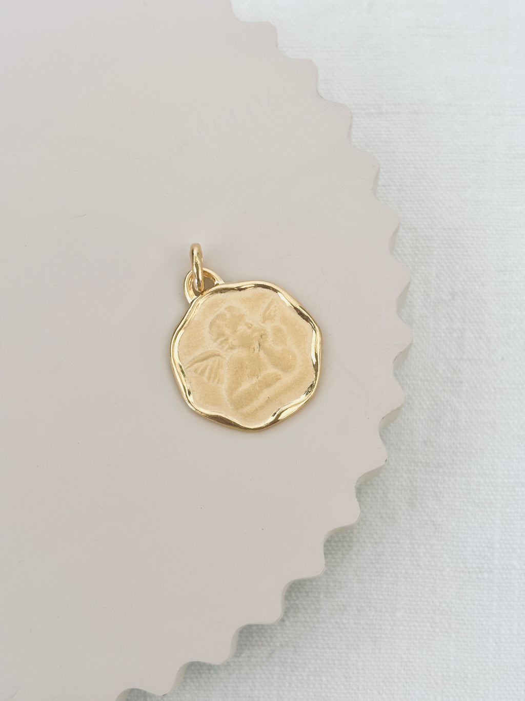 Pendentif Ange Angèle Plaqué Or