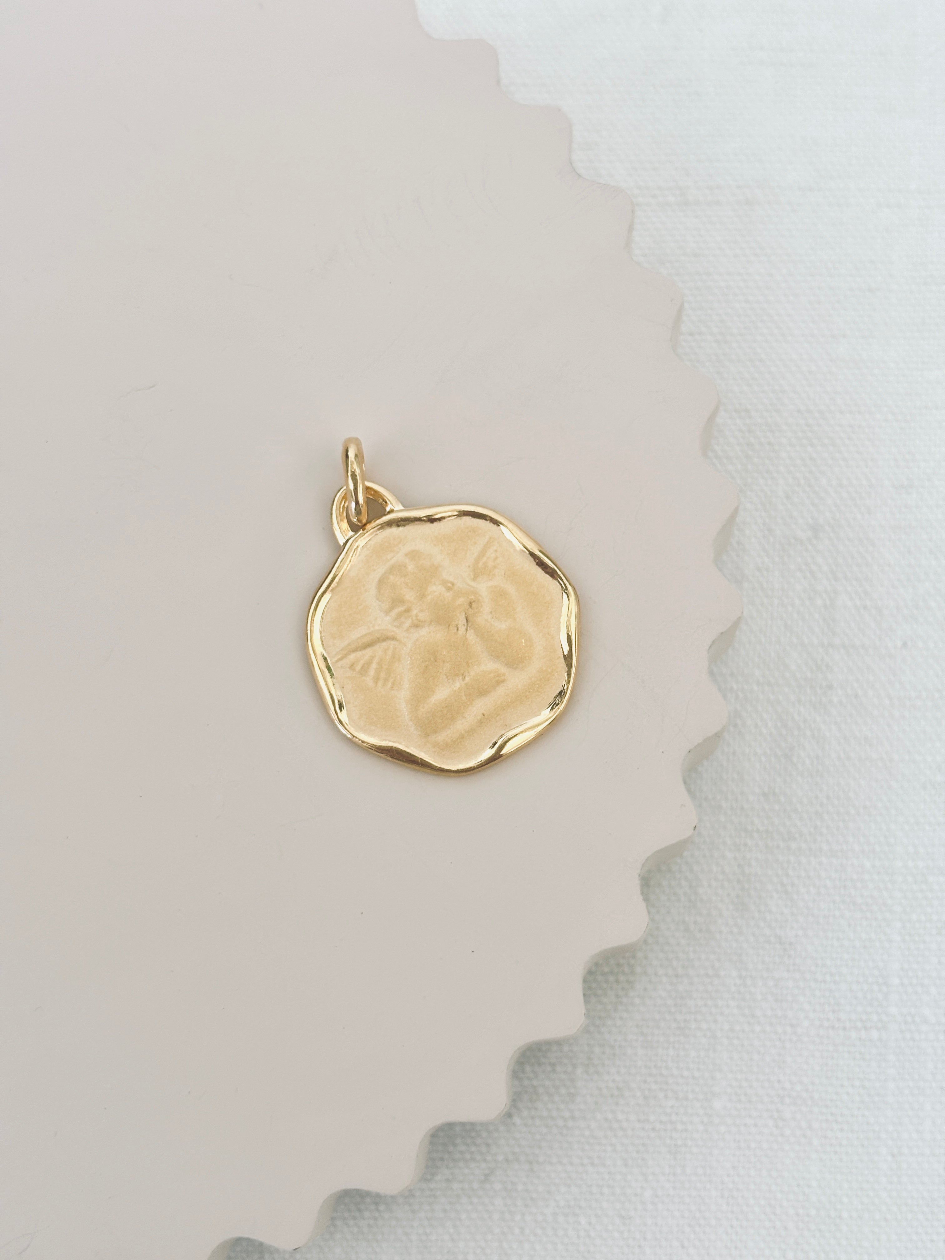 Pendentif Ange Angèle Plaqué Or