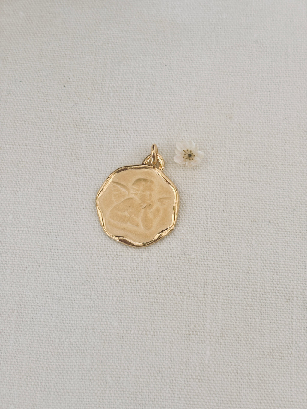 Pendentif Ange Angèle Plaqué Or