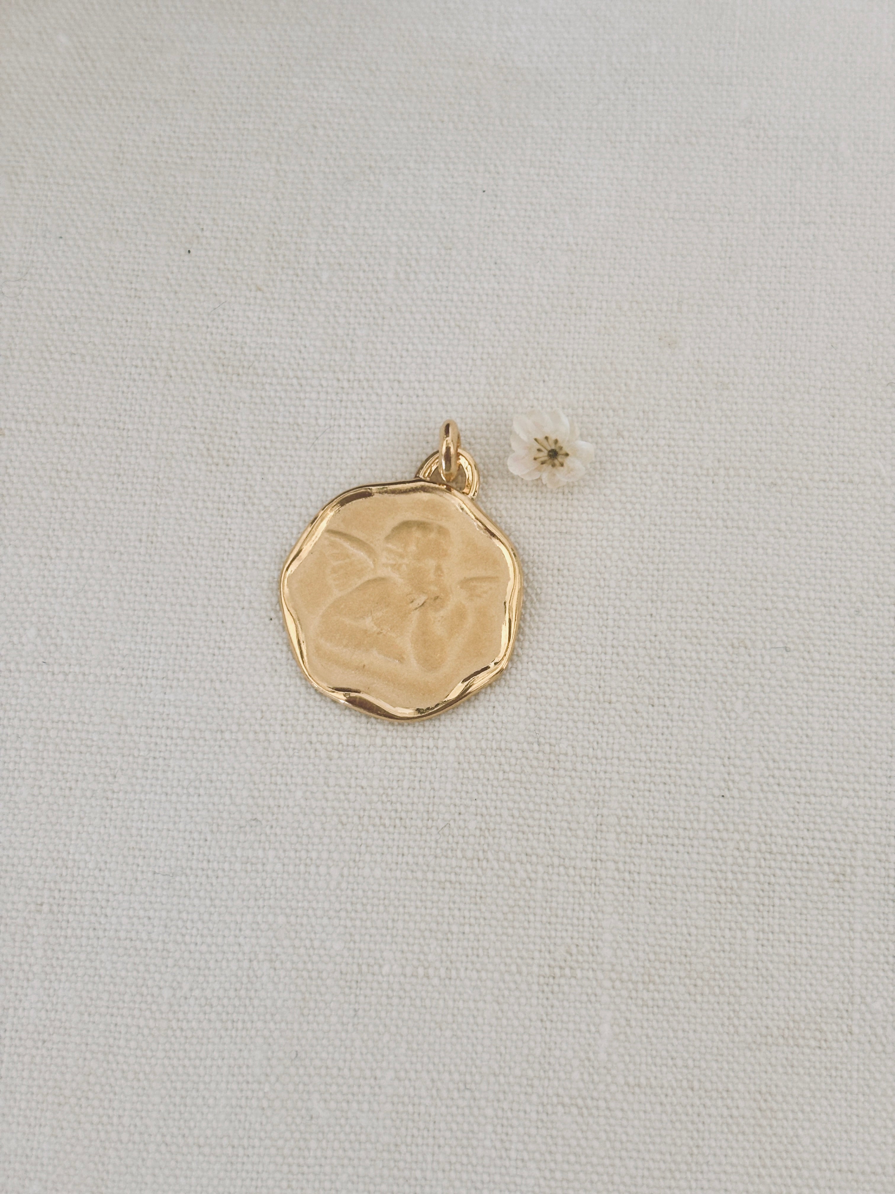 Pendentif Ange Angèle Plaqué Or