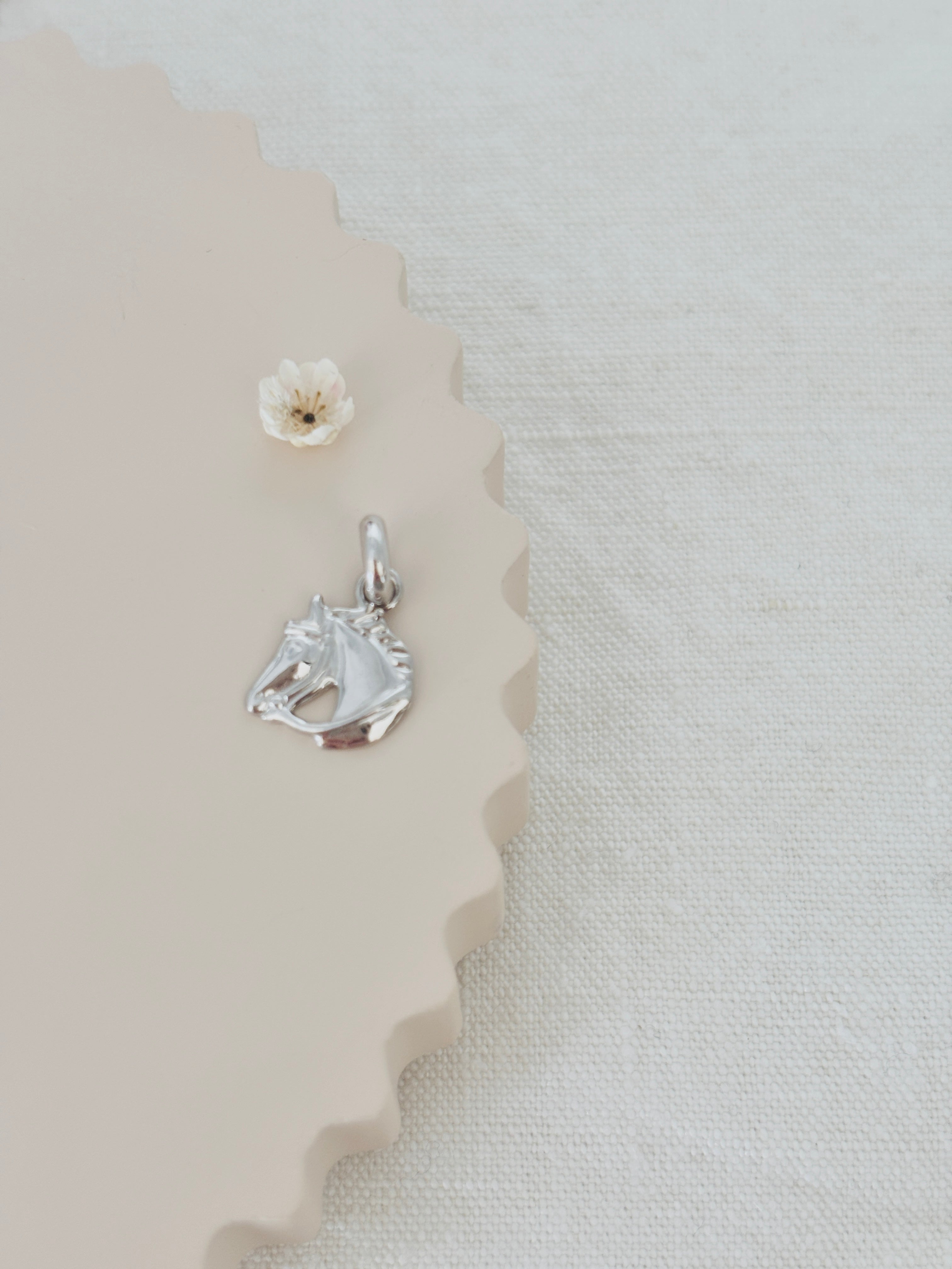 Pendentif Cheval Clarisse Argent