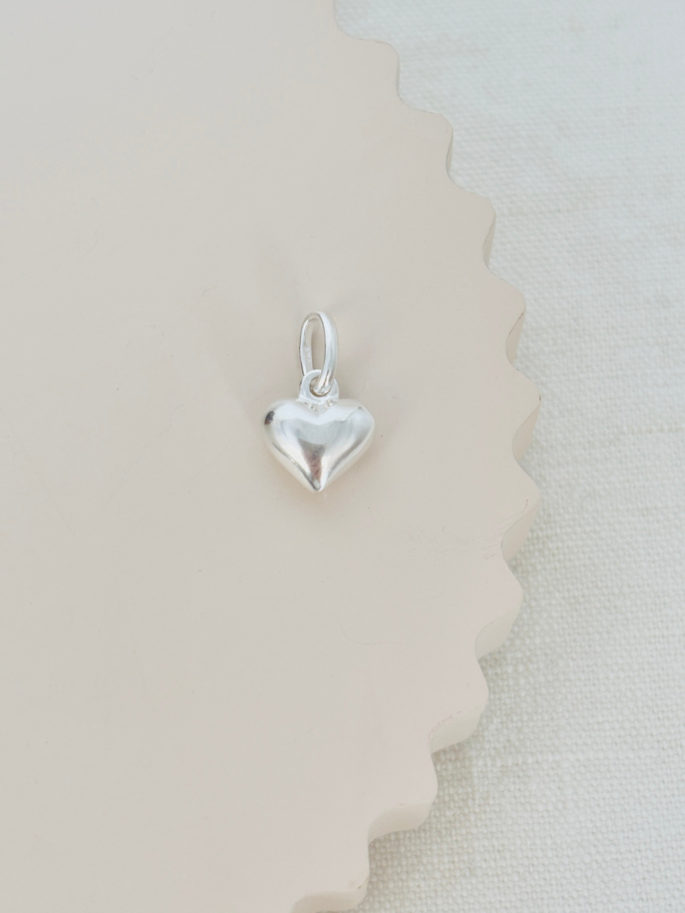 Pendentif Coeur Jade Argent