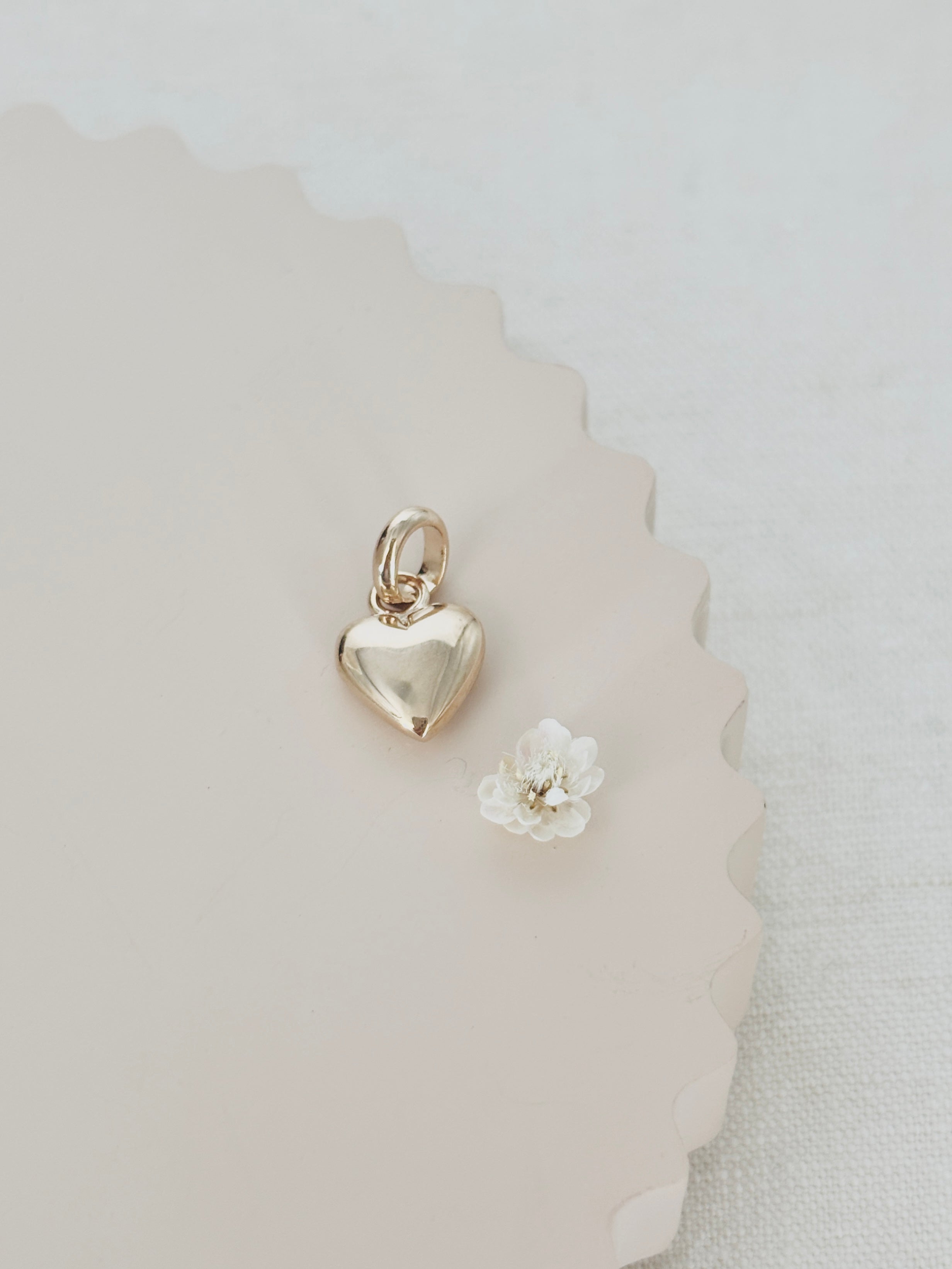 Pendentif Coeur Jade Plaqué Or