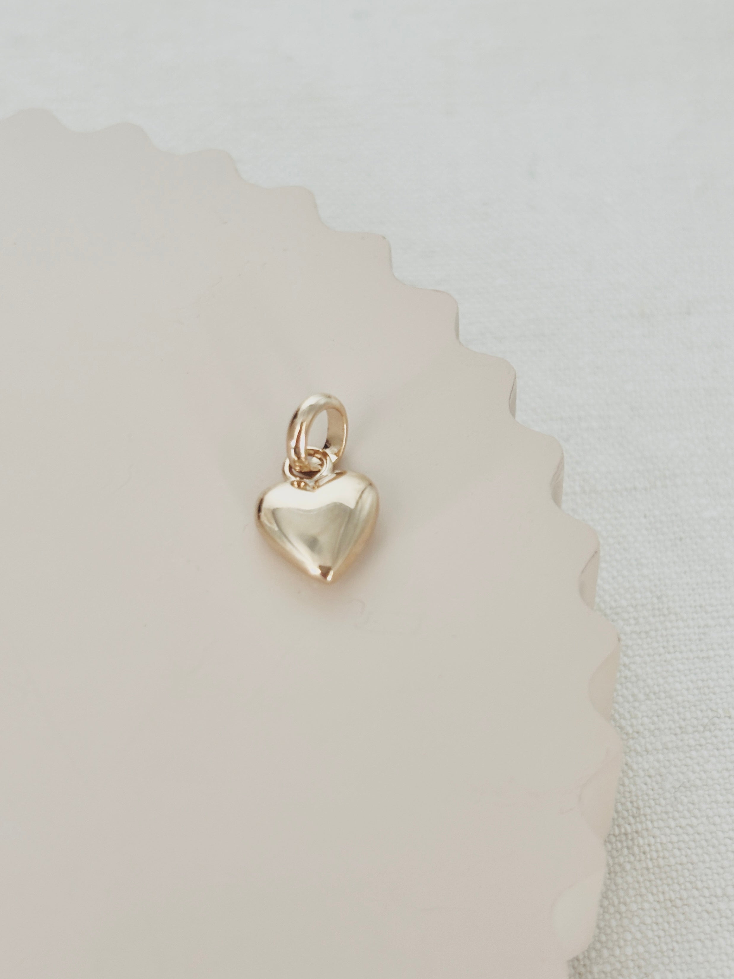 Pendentif Coeur Jade Plaqué Or