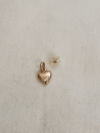 Pendentif Coeur Jade Plaqué Or