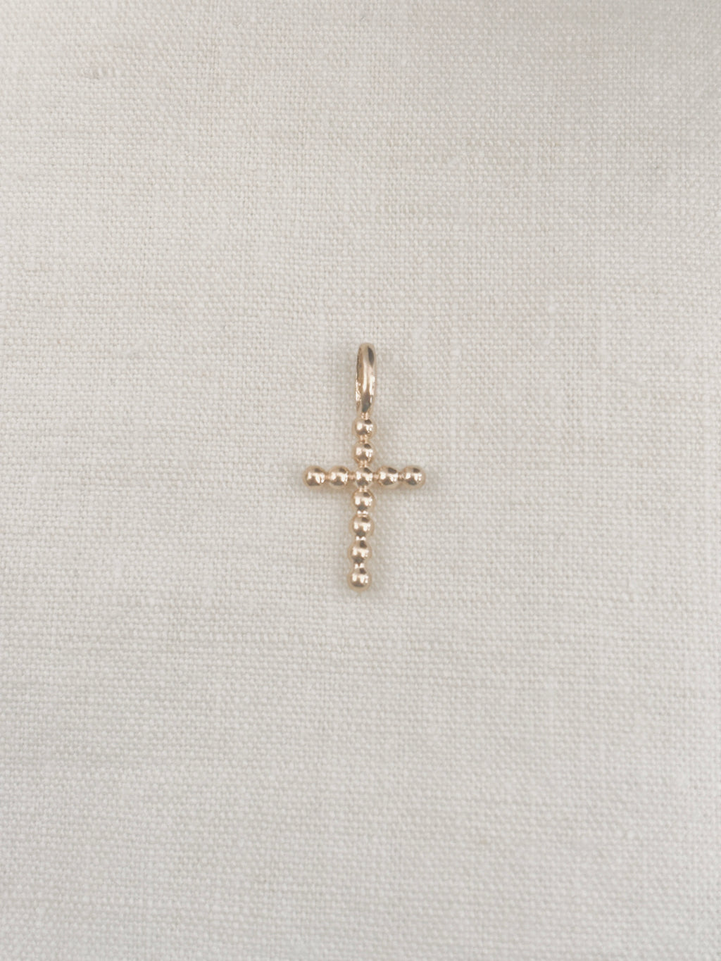 Pendentif Croix Boules Zoé Plaqué Or