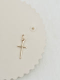 Pendentif Croix Fine Célie Plaqué Or