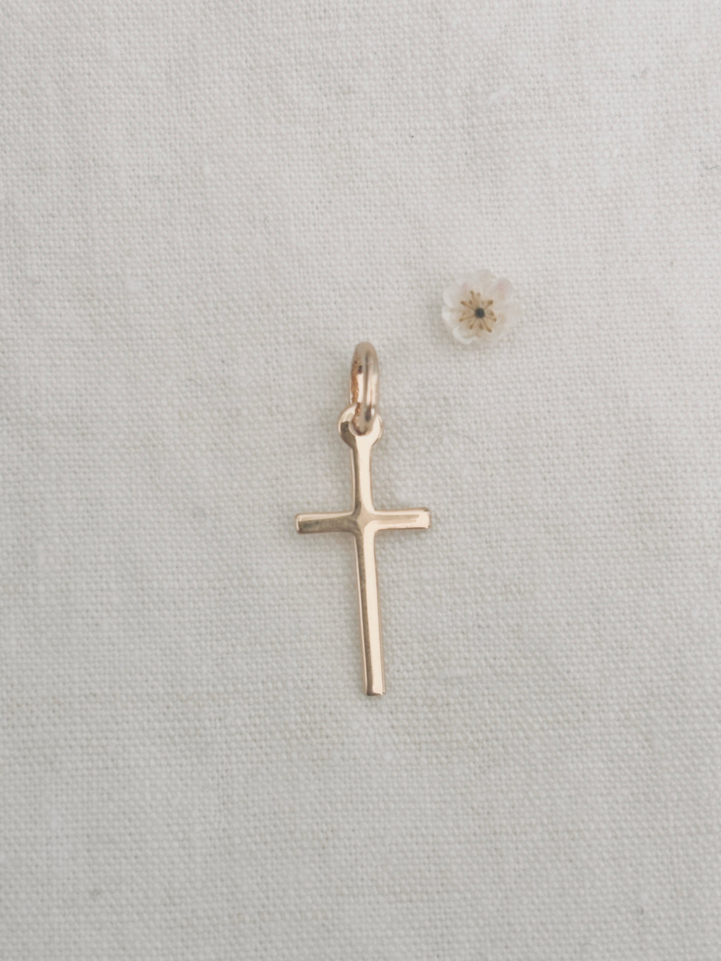 Pendentif Croix Fine Célie Plaqué Or